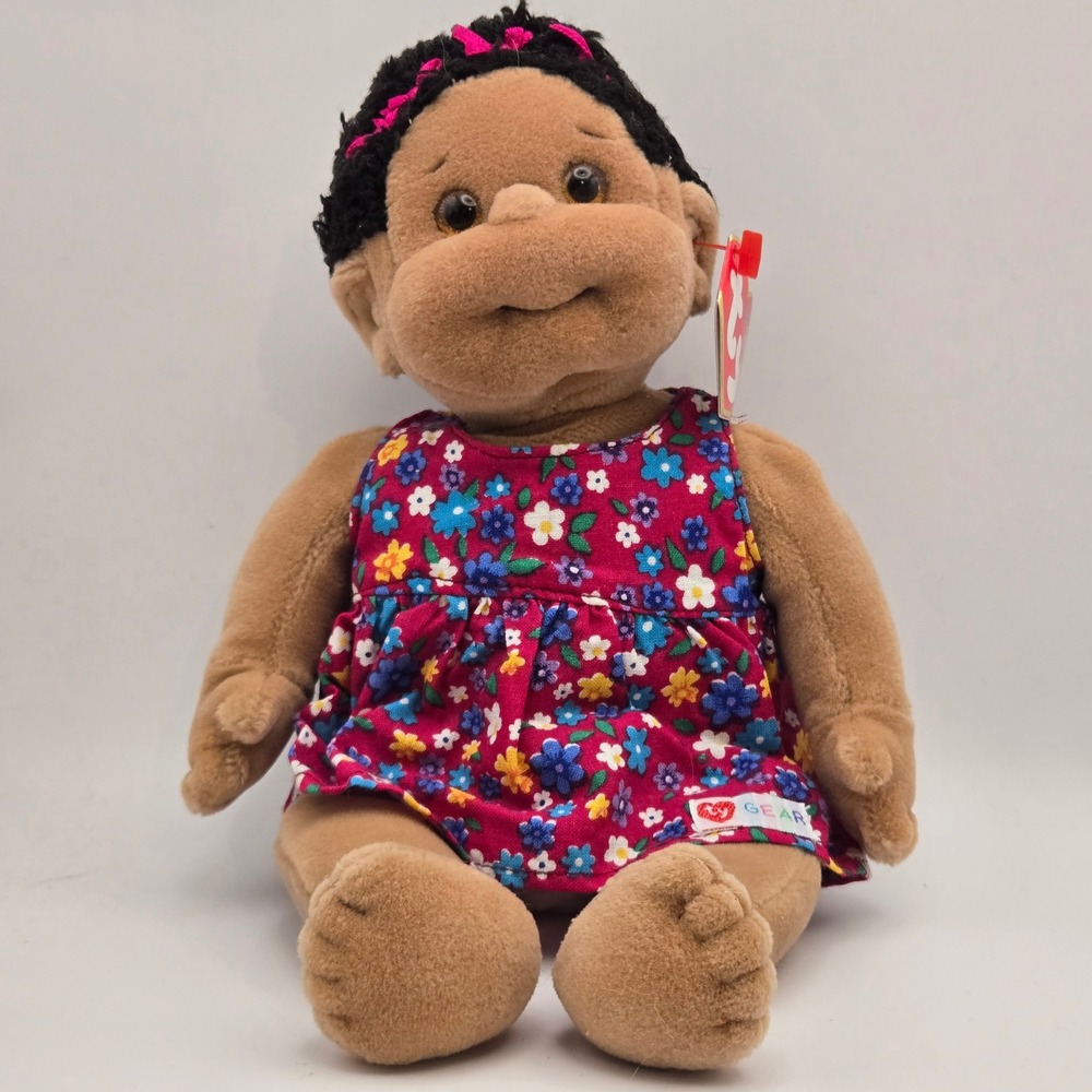 Ty Kids Cutie 10" Plush Doll Floral Dress Y2K Kidcore Retro Toy